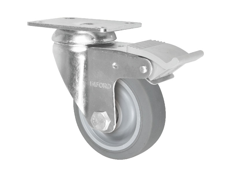 125mm Swivel Caster with Nylon Total Brake