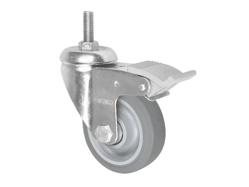 100mm Stem Caster with Nylon Total Brake