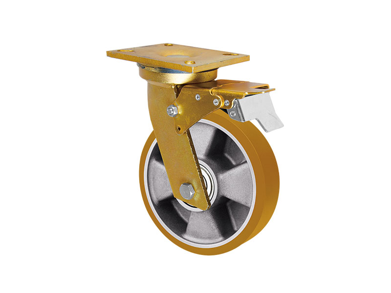 Heavy-duty Swivel Caster With Brake 600kg Load