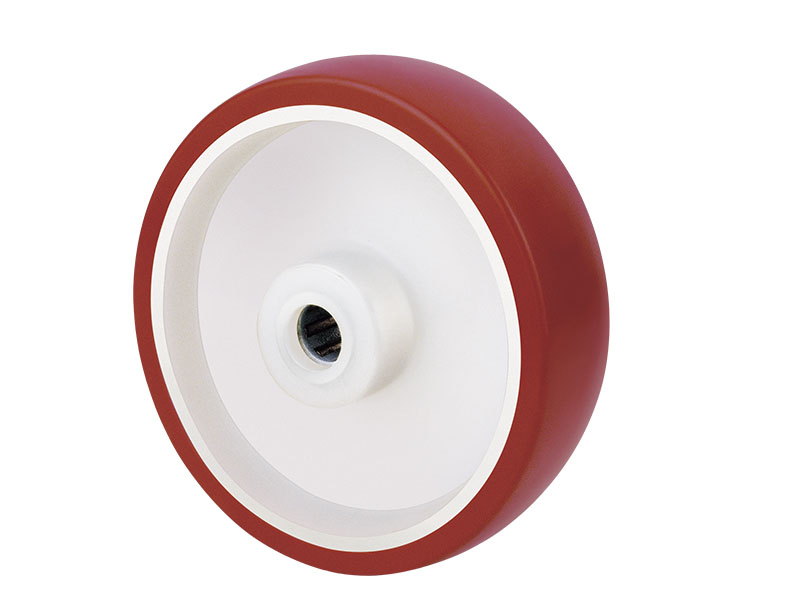 100mm Water-Resistant Red Polyurethane Wheel