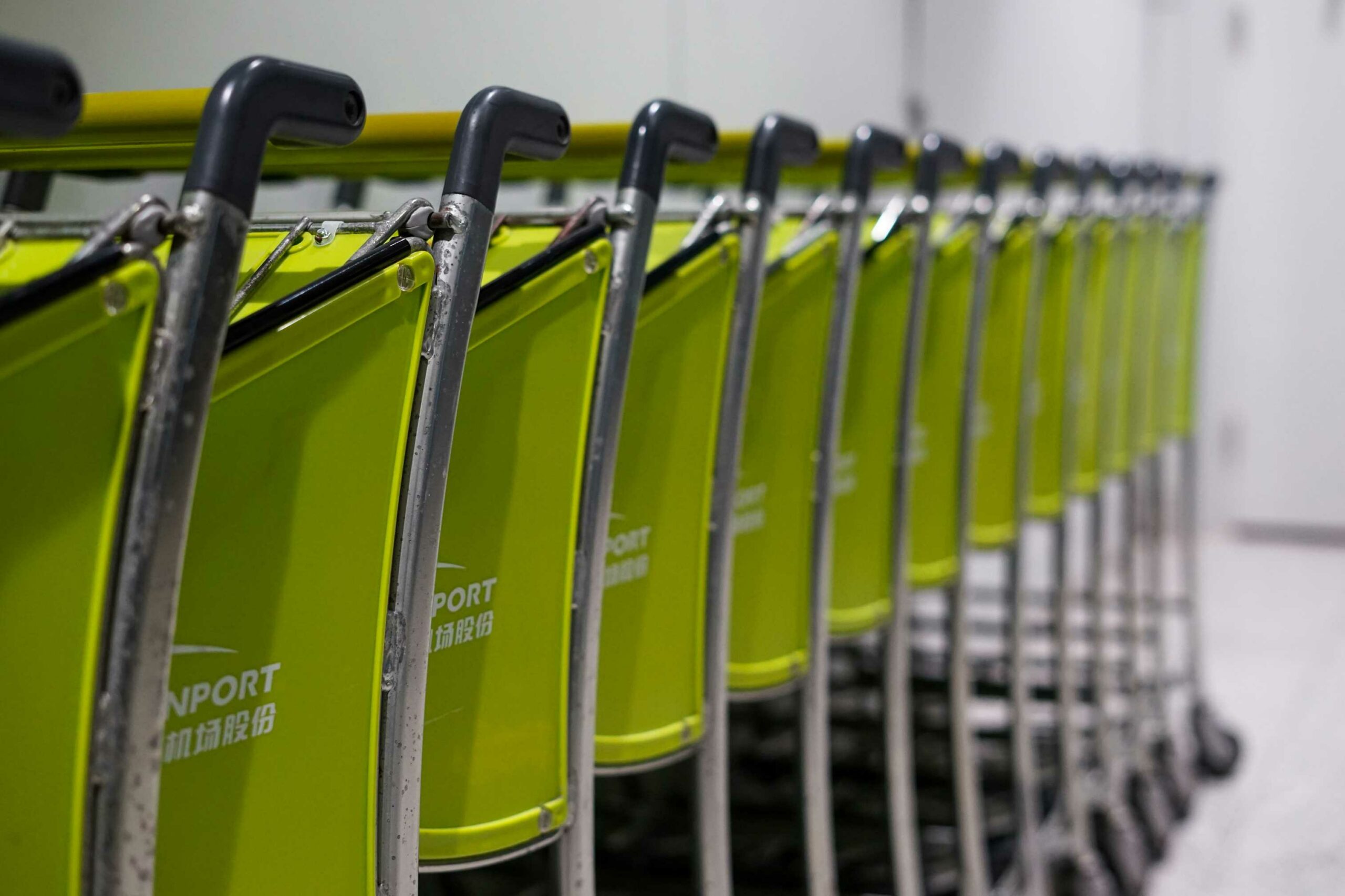 airport luggage cart casters